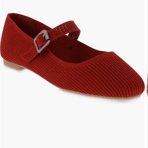 MIA Brita Red Mary Jane ballet Flats size 8